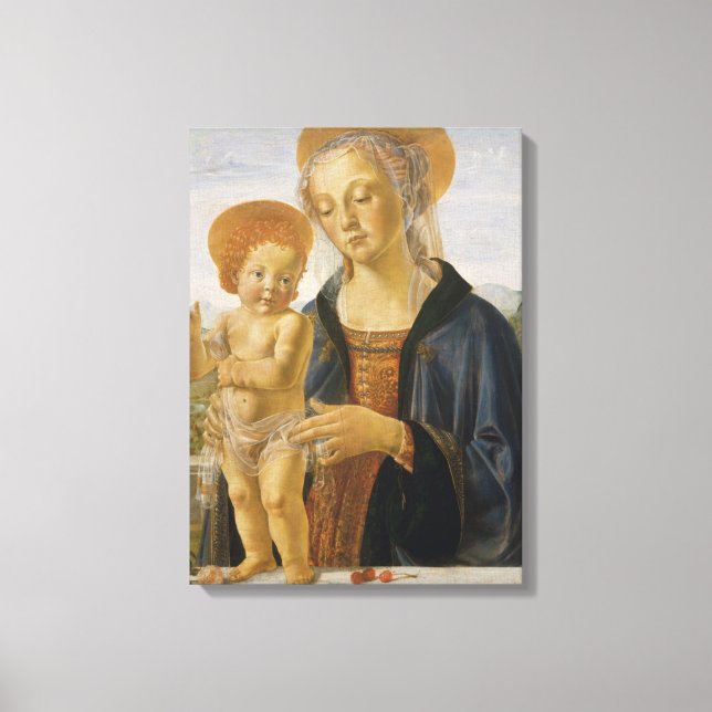 Impressão Em Tela Madonna e Child, cerca de 1470 (Frente)