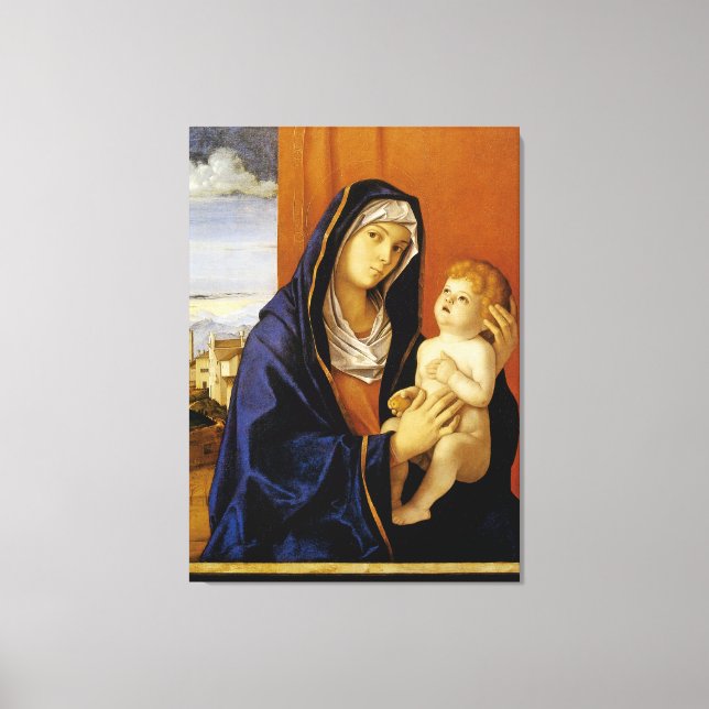 Impressão Em Tela Madonna e Child por Giovanni Bellini (Frente)
