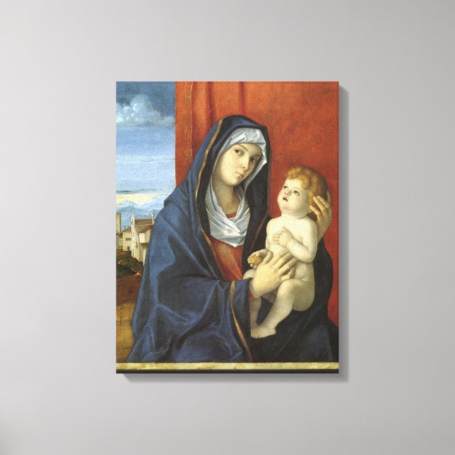 Impressão Em Tela Madonna e Child por Giovanni Bellini (Frente)