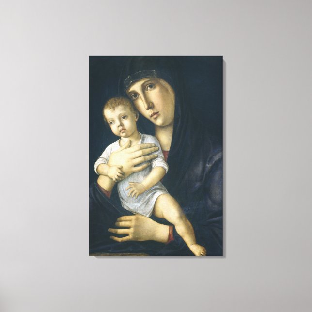 Impressão Em Tela Madonna e Child por Giovanni Bellini (Frente)