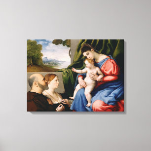 Impressão Em Tela Madonna e criança com o St John infantil