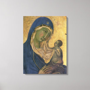 Impressão Em Tela Madonna e criança com SS. Dominic e Aurea