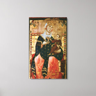 Impressão Em Tela Madonna e criança Enthroned, c.1260