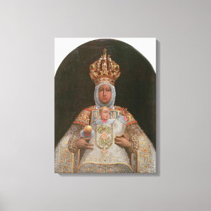 Impressão Em Tela Madonna e criança, escola de Cusco