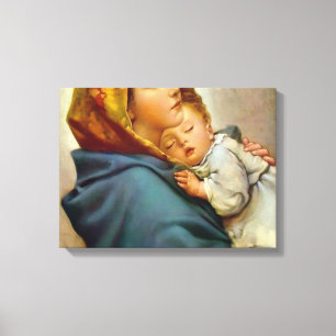 Impressão Em Tela Madonna E Filho Roberto Ferruzzi