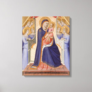 Impressão Em Tela Madonna na glória, c.1315 (tempera no painel)