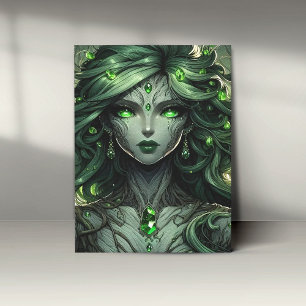 Impressão Em Tela Mãe da Terra Jade-Eyed