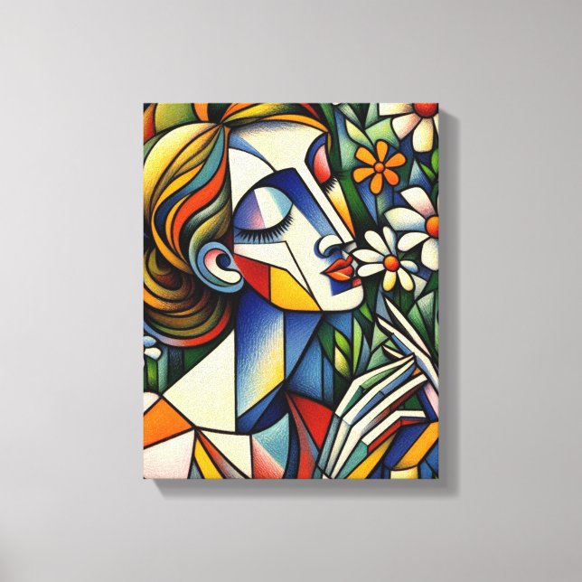 Impressão Em Tela Mãe das flores selvagens - Trabalho de arte de Míd (Frente)