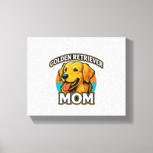 Impressão Em Tela Mãe de Golden Retriever – Design de Adorável Amant