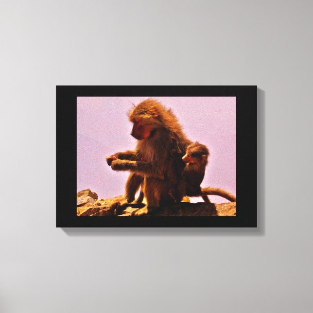 Impressão Em Tela Mãe e Bebê (Frente)