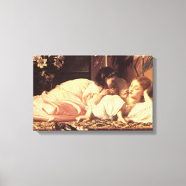 Impressão Em Tela Mãe e Criança (Mulher e Filha)