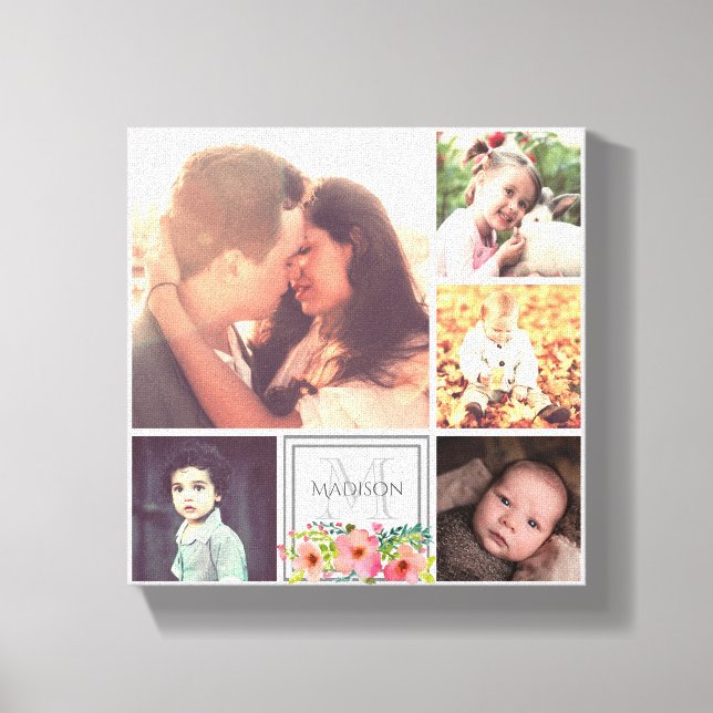 Impressão Em Tela Mãe Pai e Crianças (Frente)