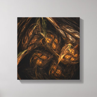 Impressão Em Tela Mãe Terra Abstrato de Arte Negra e Branca