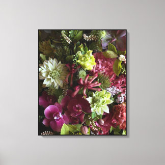 Impressão Em Tela Magenta Orchid Botanical Art