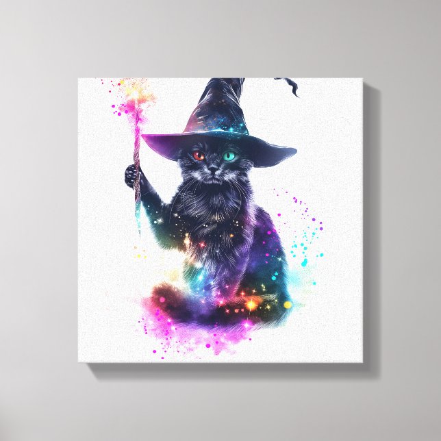 Impressão Em Tela Magia do Gato Mago (Frente)