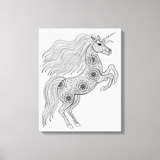Impressão Em Tela Magic Unicorn 6 inspirado (Frente)