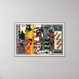 Impressão Em Tela Mágica Menina Negra: Legância Afrocêntrica na Canv