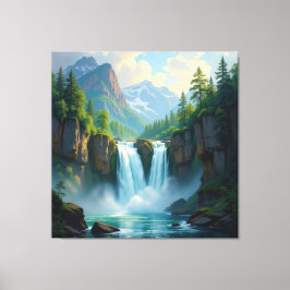 Impressão Em Tela Magie des Wasserfalls