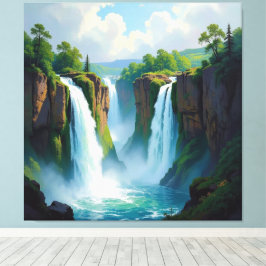 Impressão Em Tela Magie des Wasserfalls