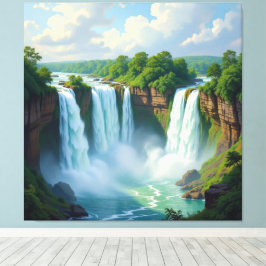 Impressão Em Tela Magie des Wasserfalls