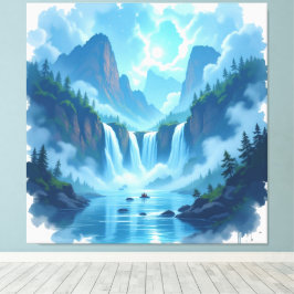 Impressão Em Tela Magie des Wasserfalls