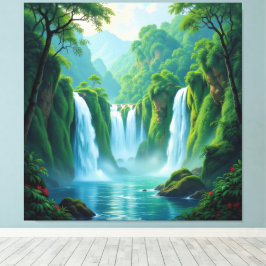 Impressão Em Tela Magie des Wasserfalls