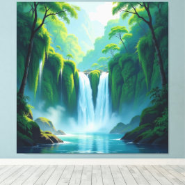 Impressão Em Tela Magie des Wasserfalls