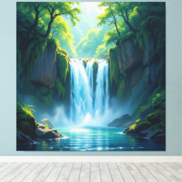 Impressão Em Tela Magie des Wasserfalls