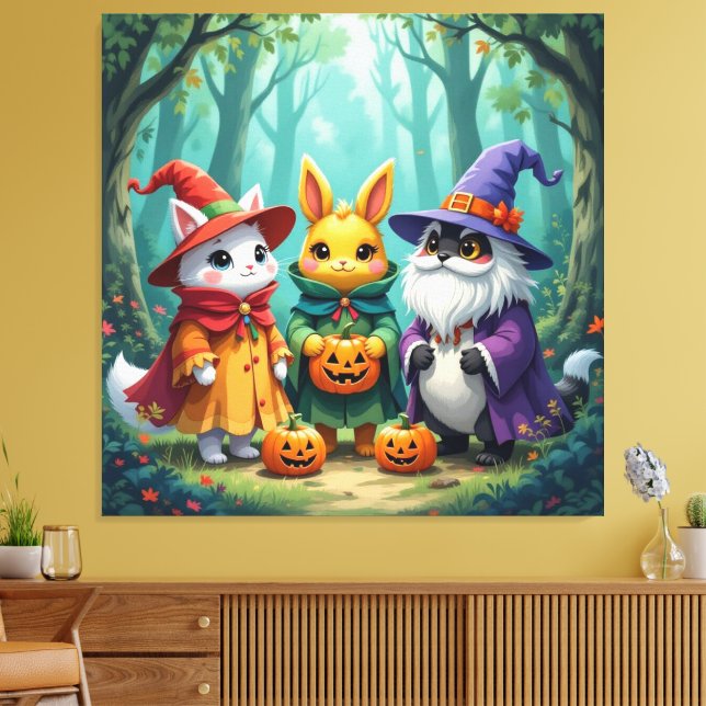 Impressão Em Tela Magische Halloween-Nacht  (Insitu(Sala de estar))