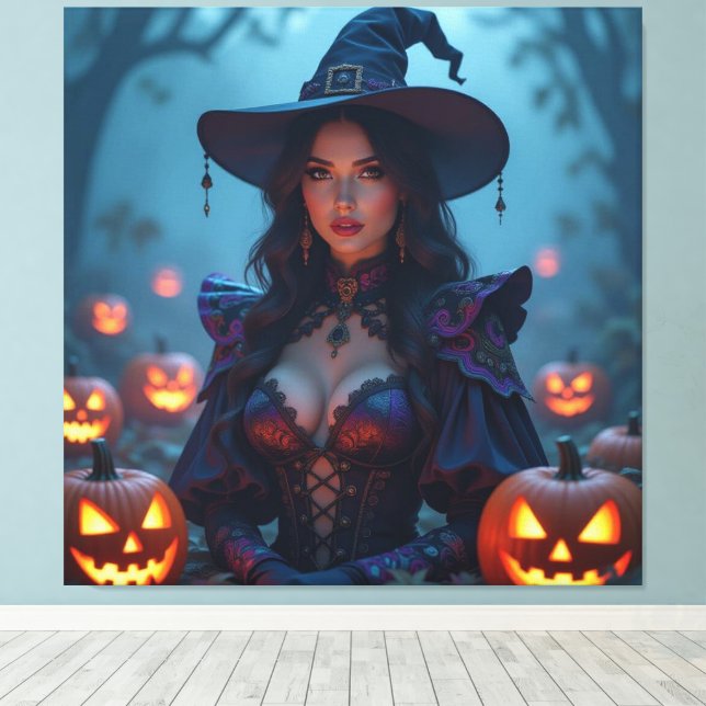 Impressão Em Tela Magische Halloween-Nacht  (Insitu(piso de madeira))