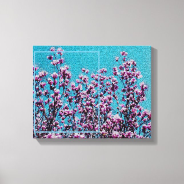 Impressão Em Tela Magnolia Blossomo Céu Azul Crie Sua Própria Foto (Frente)