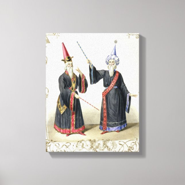 Impressão Em Tela Magos no Carnaval de Berlim, 1836 (cor) (Frente)