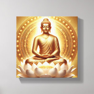Impressão Em Tela Mahavira Meditative Pose Art - Iluminismo e S