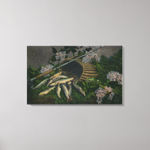 Impressão Em Tela MaineView de uma captura agradável da truta de