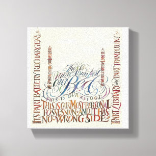 Impressão Em Tela Mais Do Que Apenas Uma Cama