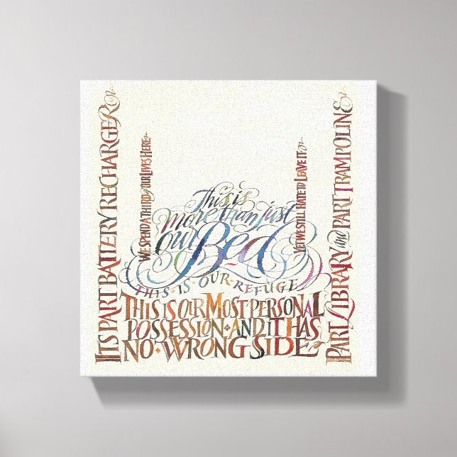 Impressão Em Tela Mais Do Que Apenas Uma Cama (Frente)