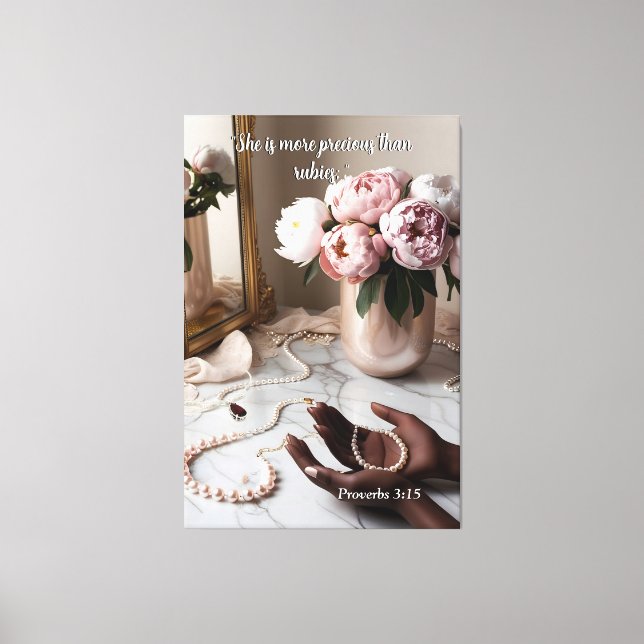 Impressão Em Tela Mais Precioso Que Rubis (Frente)