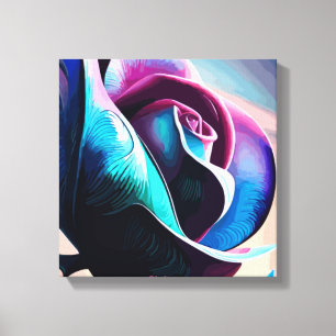 Impressão Em Tela Majestade da Meia-Noite: A Beleza Escura dos Rosas