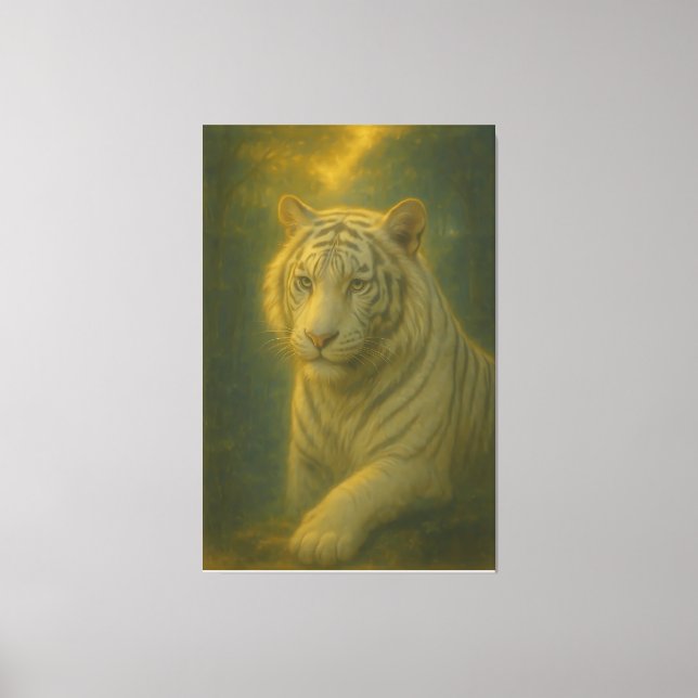 Impressão Em Tela Majestic White Tiger – Fine Art (Frente)