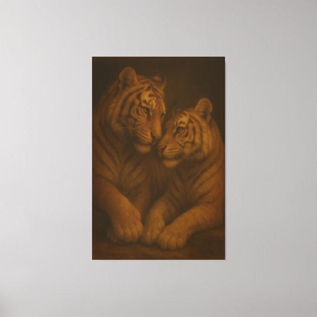 Impressão Em Tela Majestic White Tiger – Fine Art Masterpiece Painti (Frente)