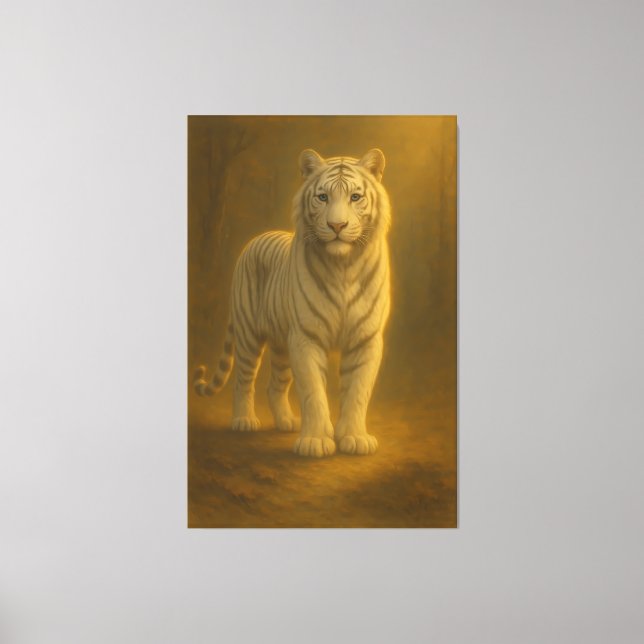 Impressão Em Tela Majestic White Tiger – Fine Art Portrait (Frente)