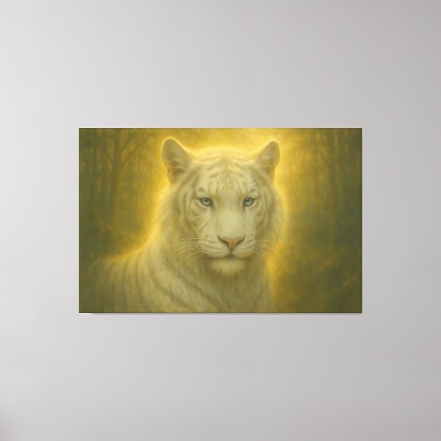 Impressão Em Tela Majestic White Tiger – Fine Art Print (Frente)