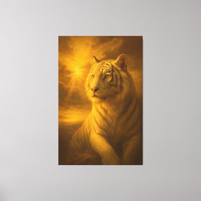 Impressão Em Tela Majestic White Tiger – Fine Art Print (Frente)
