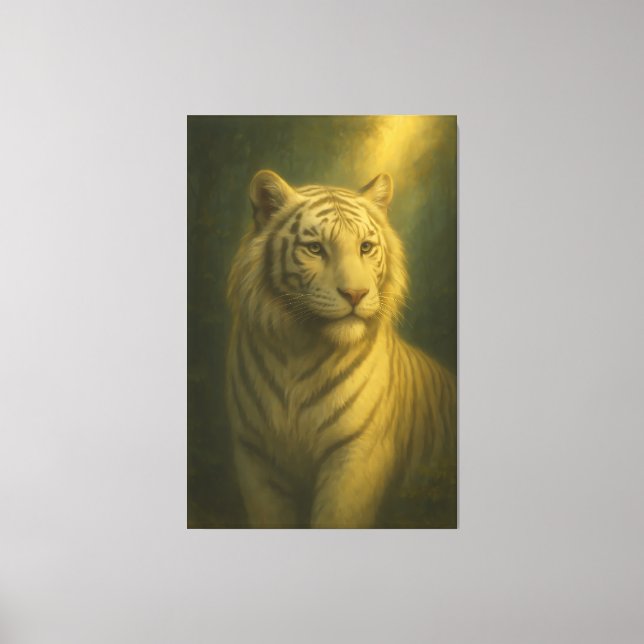 Impressão Em Tela Majestic White Tiger – Fine Art Print (Frente)