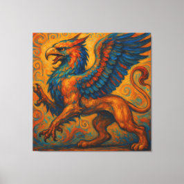 Impressão Em Tela Majestoso Griffin da Grécia Antiga