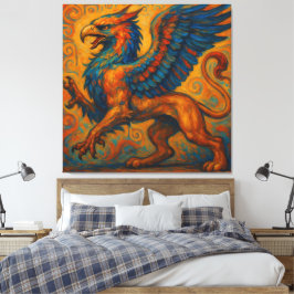 Impressão Em Tela Majestoso Griffin da Grécia Antiga