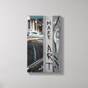 Impressão Em Tela MAKE ART New York Grafite Fotografia NYC