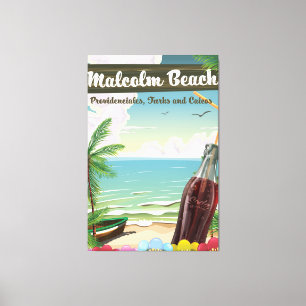Impressão Em Tela Malcolm Beach, Providenciales, Turks e Caicos