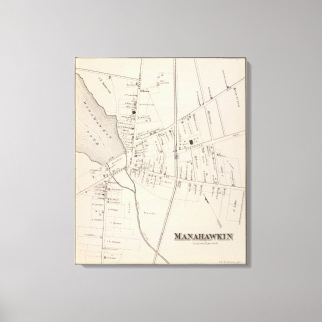 Impressão Em Tela Manahawkin, Nova Jersey (Frente)