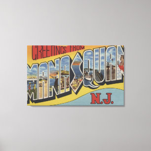 Impressão Em Tela Manasquan, New-jersey - grandes cenas 2 da letra